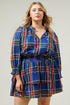 Lakeview Plaid Clifton Double Ruffle Dress Curve
